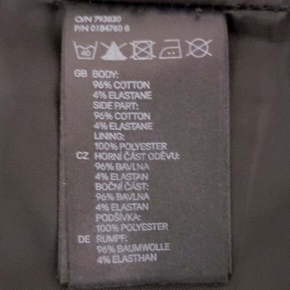 H&M Black and Cream Sofisticated Floral Pencil Skirt - Size 10 - Picture 10 of 11